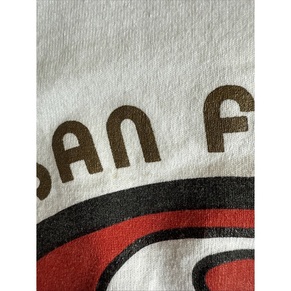 Vintage San Francisco 49ERS Nutmeg Shirt XLarge  Niners NFL 90's Streetwear Cali - Picture 7 of 9
